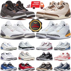 3 Tinker Oregon Ducks hommes basket-ball UNC LANCER FRANC chaussures ligne de ciment Varsity Royal Black 3s chaussures Cour Violet mens chaussures de sport d'entraîneur