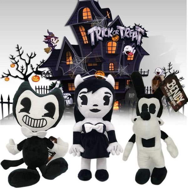 Teinte Machine série Image Bendy Boris figurines en peluche jouets enfants maison de poupée décoration noël Halloween cadeaux