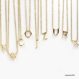 Petit collier initial en or collier lettre initiales nom colliers pendentif pour femmes filles