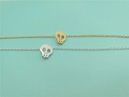 Kleine suikerschedelbarmband schattige skelet skelet simple dieren schedel gezicht hoofd armbanden voor vrouwen cadeau sieraden