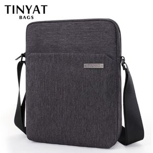 TINYAT heren Schoudertassen Canva Tassen voor Mannen 9 7'pad Casual Waterdichte School Sling Bag Zakelijke heren Crossbody B199u