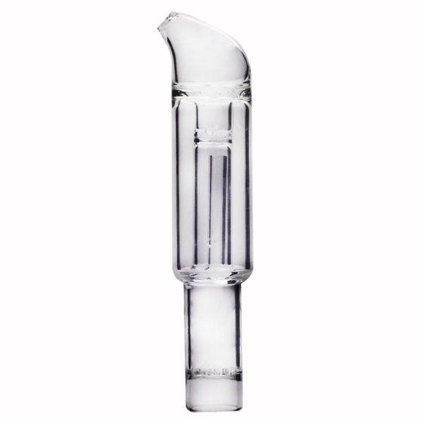 Tinymight 2 1 Mini Bubbler Embout incurvé en verre pour tuyau d'eau