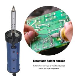 Tips Automatische Elektrische Vacuüm Soldeer Sucker Eu Plug Draagbare Soldeer Tin Verwijdering Pomp Met 3 Zuigmonden Desolderen Hine