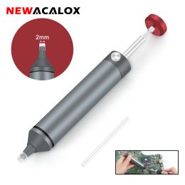 Tips Newacalox Soldeer Sucker Desoldeerpomp Aluminium Tin Verwijder Pen Krachtige Vacuümzuiging Desoldeergereedschap Lassen Reparatie Tool