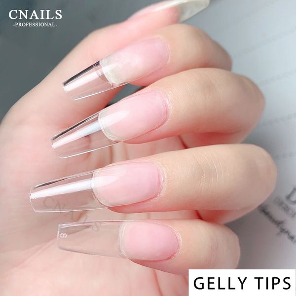 TIPS COFFIN COFFIN FAUX Nail Stiletto Gel Nails Extension pour Sculpted Clear Fake 240PCS 220716