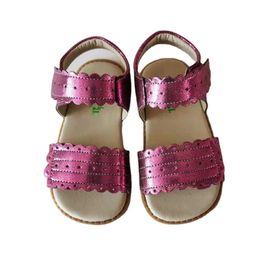 TipSietoes Enfants Posey Style pour filles sandales bas talon réel Enfants en cuir remplissez des chaussures de robe de fête