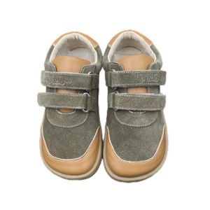 Tipsietoes printemps automne authentique chaussures de sport en cuir respirant pour filles et garçons enfants sneaker pieds nus 240426