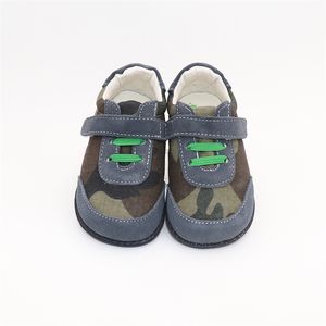 TipsieToes Top marque de haute qualité en cuir véritable couture enfants enfants chaussures pieds nus pour garçons printemps nouveauté 210306