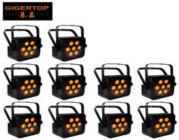 Tiptop 10 unités 7x15W LED PLAT PAR RGBWA Mélange de couleur Lavage étape de lumière UpLighting DJ3469840