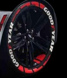 Autocollants de lettre de pneu autocollants de roue de course imperméables réfléchissants en caoutchouc 3D autocollants personnalisés personnalisés pour voiture moto Style Y223268656