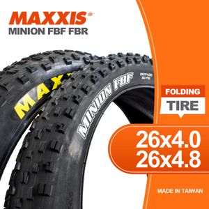 Banden 1 st maxxis 26 Minion FBF FBR 26*4.0 26*4,8 MTB Mountain Bicycle Tyre geschikt voor proefritvetfiets plus banden Laag rollend deel 0213