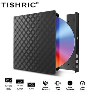 Tishric DVD Externe USB3.0 Pop-up pop-up mobile DVD-RW Type C RW Player CD Drives optiques pour ordinateur portable IMAC 231221