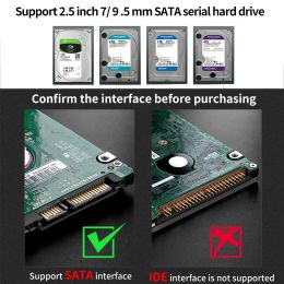 Tishric HDD Case Harde Drive Bekleding behuizing 2.5 SATA naar USB 3.0 SSD Externe HD Case Box/Bijlage Optibay Hard Disk Drive