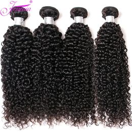 Tissage Braziliaanse rauwe kinky Curly 3 4Bundle Deals Virgin Hair Natural Black 826inch 100% Cheveux Real Human Hairweave 240402