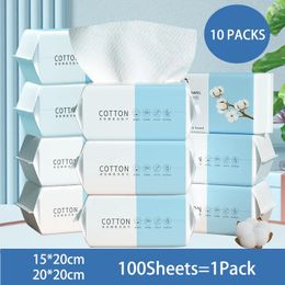 Tissu 1000 feuilles de tissu en coton doux lingettes sèches jetables serviette de visage serviettes nettoyantes serviettes démaquillantes 231007