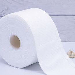 1 rollo de pañuelos desechables para la cara, toallitas no tejidas secas y húmedas para el cuidado de la piel, removedor de toallitas de algodón, rollo de papel de limpieza 221121