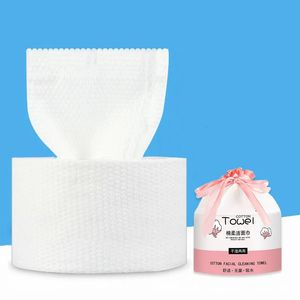 Tissu 200g jetable coton visage propre visage serviette douce soins de la peau lingettes maquillage nettoyage lavage chiffon rouleau coton tissu 20x20 cm 231007