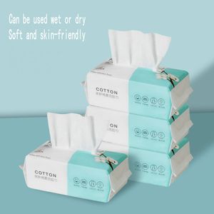 Tissue 4Packs Wegwerp Gezicht Handdoek Zachte Basten Reiniging Katoen Tissue Nat Droog Doekjes Make-Up Remover Handdoek voor Huidverzorging 230615