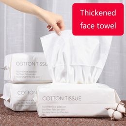 Tissu 50100pcs lingettes de maquillage jetables tampons de coton papier nettoyant serviette pour le visage 221121