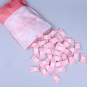 Tissue 50 stks Pure katoenen make -up remover Doek Draagbare draagbare reis gecomprimeerde doekdoekjes papier 221121