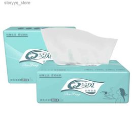 Boîtes à mouchoirs Serviettes 8 pièces Papier de soie pour le visage Mouchoirs pour les mains Serviettes de toilette Ménage Extraction de pompage en vrac Dropshipping Q240222