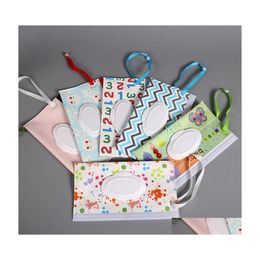 Boîtes à mouchoirs Serviettes Eva Lingettes humides Sac Voyage en plein air Born Wipe Case Boîte Ecofriendly Papier Serviette Drop Livraison Maison Jardin Cuisine Dhgwa