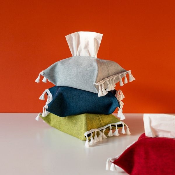 Boîtes de soie serviettes de couverture de tissu du tissu papier de pompage pour les bureaux de voiture de cuisine