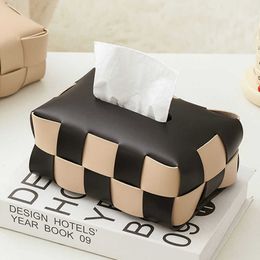 Tissue Boxes servetten Tissue Boxes Checkerboard Tissue Box Living Room Luxury Table Zuigpapier