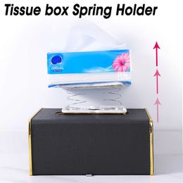 Tissueboxen servetten tissue paper doos extractie elastische lade huishouden papier extractie doos veerblok magie tool voor tekenpapier van de onderste z0505