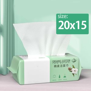 Serviette de visage jetable en tissu Lingettes de maquillage en coton de voyage Démaquillant nettoyant 221121