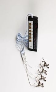 Pinces de mamelon des méllonges Labia Clip Estimulation de stimulation de choc électro BDSM