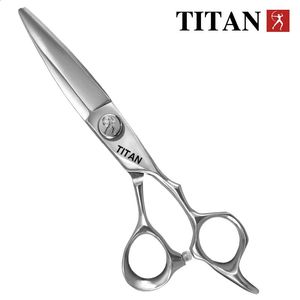 Titan 6 pouces ciseaux de coupe de cheveux professionnels Style de coiffure outil de barbier ciseaux de coiffeur 240126