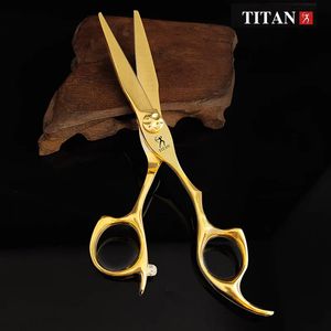 TITAN ciseaux de coiffeur barbier coupe professionnelle outil de style salon de coiffure acier inoxydable 240110