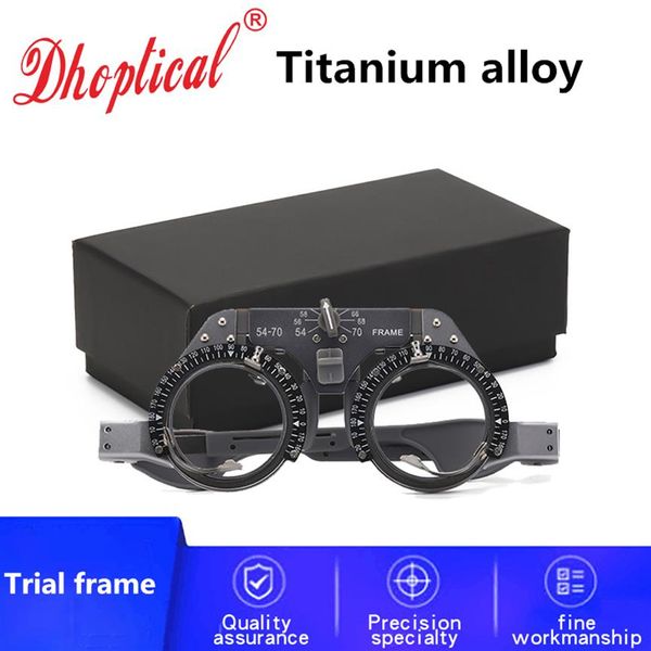 marco de prueba de aleación de titanio ajuste Pd material de metal Marco de lente de prueba óptica por dhoptical2326