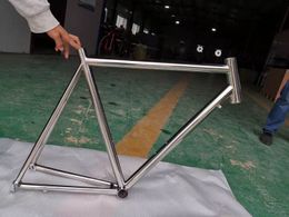 Titanium fietsframe met C -rem voor racefietsaccessoires fietsen 700c fietsaccessoires aangepast