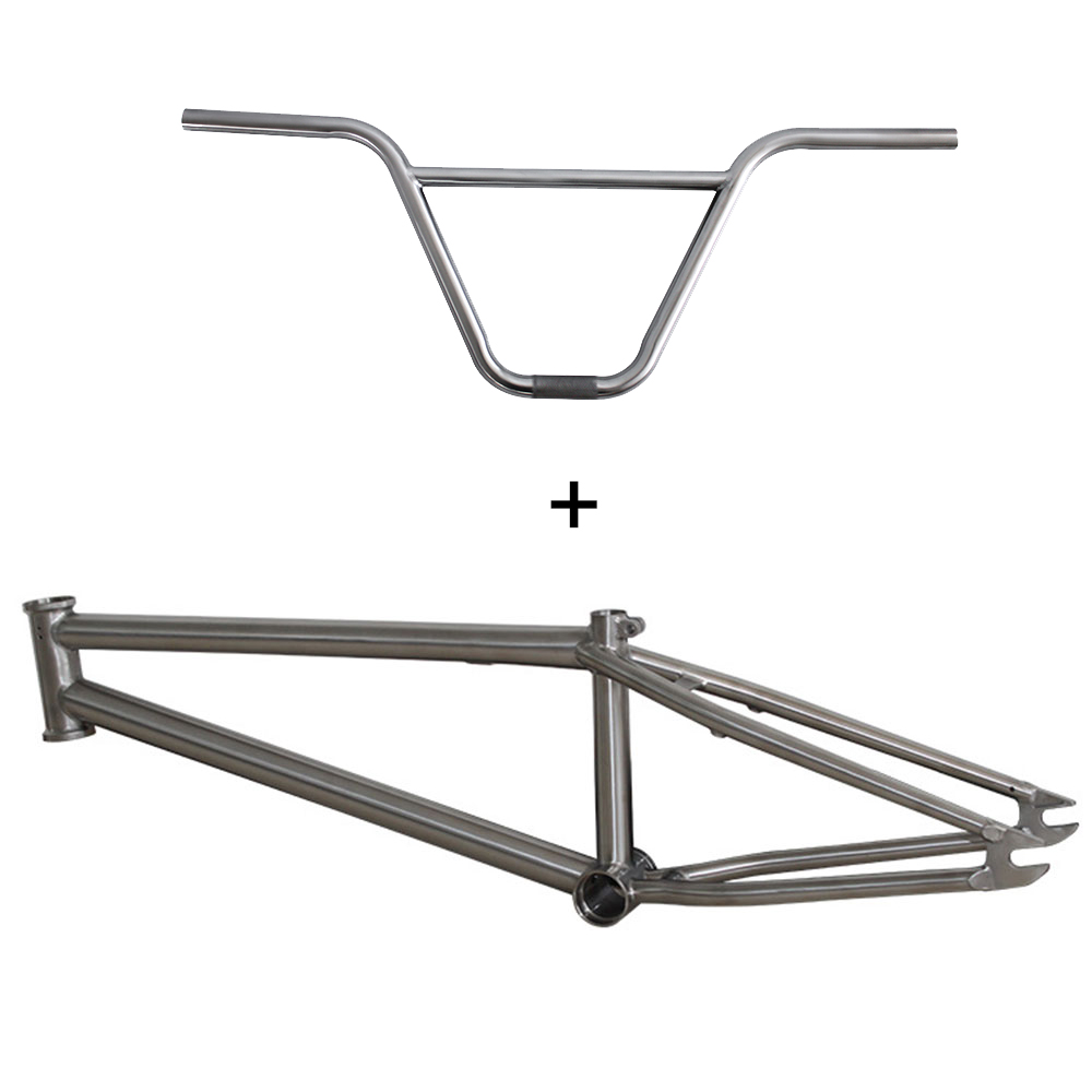 Titanium BMX Bike Frame Street Racing Bicycle Accessories 16 in, 20 in Customized