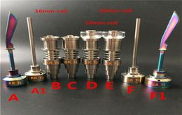 Titanium Carb Cap Dabber Quartz Enail Quartz Titanium Nail Joint10mm 14 5mm 18 8mm Femelle et Mâle ajustement 10mm 16mm 20mm Ena31588151883912