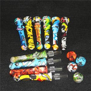 roken titanium dab nectar hoogwaardige nectars duurzaam rookaccessoire 14 mm kwart tip siliconenolie container