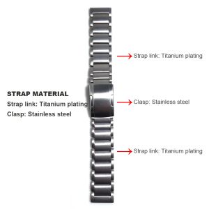 Sangle de métal titanium pour le bracelet de montre intelligente active de montre Xiaomi S1 Pro / S1