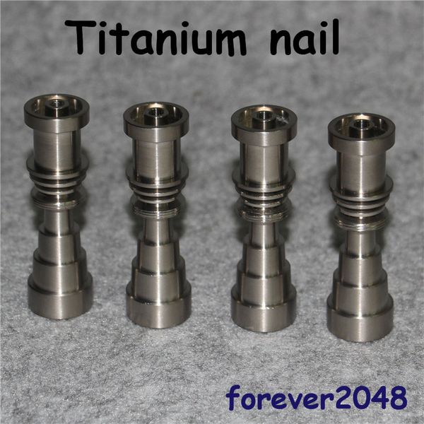 Outils à main clou en titane 10mm14mm19mm Joint 6 en 1 clous Ti sans dôme mâle et femelle pour plate-forme pétrolière en verre bong