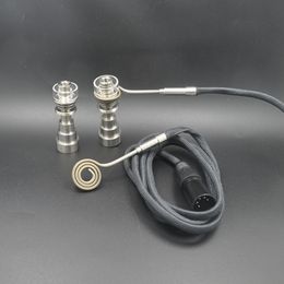Elektrische DAB Nagelverwarming Kabelverwarming spoel Upgrade 5 Pin Quartz Verwarmingsspoel Titanium Nagel Carry Cap Glas Bong Water Piper