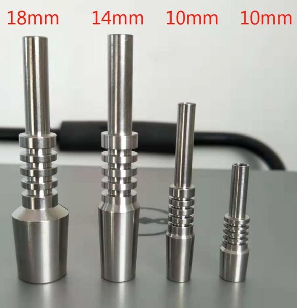 Titanium Nail Tip Nectar Collector Domeless Accessoires pour fumer 10 mm 14 mm 18 mm GR2 Inversé Grade 2 Ti Clous pour kit de remplacement NC Dab Rigs VS Bangs en verre Pipe à eau