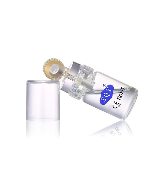 Aguja de titanio Microneedle Hydra Derma Roller 192 Botella aplicadora de puntas doradas para la eliminación de arrugas en la piel y rodillo para el cuidado facial antienvejecimiento