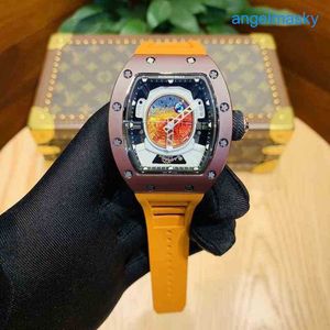 Titanium RM Wrist Watch RM52-05 Series 2824 Tapis de fibre de carbone automatique