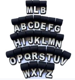 Accessoires de sport en titane lettre en silicone croix numéros A - Z numéro numérique pendentif softball baseball collier accessoires pendentifs en caoutchouc