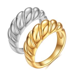 Titanio Banda de anillo de dedo de acero inoxidable para hombres HEM HE HE Girl Lovers Gold Plate Silver Design Simple Wedding Engagement Rings Parejas Joyas al por mayor