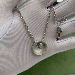 Mode argent pendentif colliers amoureux collier pour femmes hommes bijoux chaîne collier