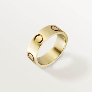 Aleación de acero de titanio Silver Love Torny Ring Mens y Womens Rose Gold Fashion Jewelry Designer Luxury Pareja Promise Never Fade No Allogic Wedding Rings