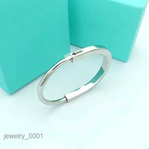 Titanium stalen Bangle designer Lock Armband zilver roségoud Armbanden voor dames sieraden met fluwelen zakje 1VWX