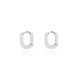 Ear Cuff de acero de titanio no se desvanece estilo minimalista pendientes de anillo ovalados planos atrevidos, calle de personalidad masculina y femenina